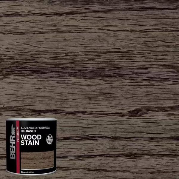 8 Oz. #TIS-506 Ebony Transparent Oil-Based Advanced Formula Interior Wood Stain