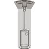 Patio Heater Cover Waterproof Green Polyethylene