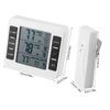 Refrigerator Wireless Digital Audible Alarm Thermometer With 2Pcs Sensor Min/Max Display