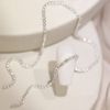 Chisafly Nail Parts, Chain Nail Chain, Rhinestone Chain, Sparkling, Cuttable, 2 Pieces, Approx. 19.7 inches (50 cm), Rhinestones - Silver