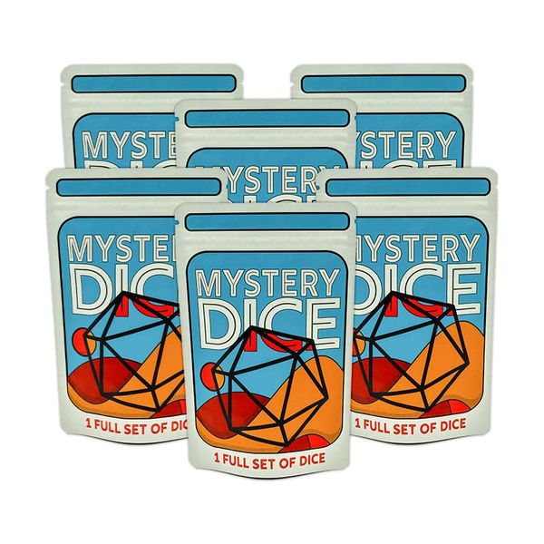 Dungeon Craft Mystery Dice, Set of 7 Polyhedral Dice, Wide Range of Patterns, Gaming Dice, Suitable for Role Playing, Table Games (Pack of 6)