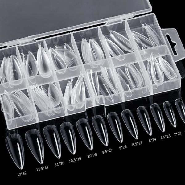 [RG549SP4] Malkang Tip 120pcs Poly Gel Nail Extension Tips Artificial Nails