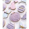 LissieLou Decorative Egg Cookie Embosser Happy Easter Icing Fondant Stamp - Clear