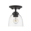 Z-Lite 460F1-BRZ 1 Light Flush Mount, Bronze