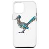 iPhone 14 Pro Geometric Art Roadrunner Chaparral Bird Case