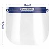 Reusable Clear Full Face Shields/Face Masks with Sponge Pad Adjustable Elastic B