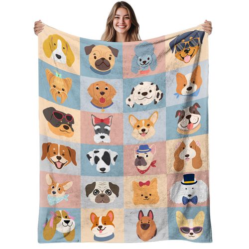 REETOOK French Bulldog Blanket Gifts for Women, Cozy Frenchie Blanket for Dog Lovers Owners, Soft Flannel Warm Throw Blanket for Sofa, Couch, Birthday 40x50 in