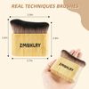 Kabuki Brush - Bronzer & Self-Tanner Brush, Upgrade for Face & Body Makeup