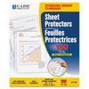 CLI62027 Standard Weight Polypropylene Sheet Protector, Clear, 11 x 8 1/2, 100/BX