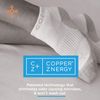 Tommie Copper - Women's Performance Compression Ankle Socks - White - 7-9.5