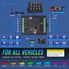 P1s Wireless 12 Gang RGB Switch Panel, ON-OFF Circuit Control Relay System Box