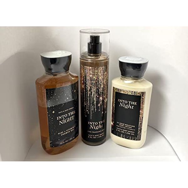 Into the Night - 3 pc Bundle - Daily Trio - Shower Gel, Fine Fragrance Mist & Super Smooth Body Lotion