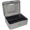 BARSKA 8-Inch Cash Box with Combination Lock , Gray