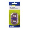 Ezy Dose Daily AM/PM Pocket Pharmacy Travel Pill Case, Medicine Planner, Vitamin Organizer, Snap-Shut Lids, Color May Vary, BPA Free