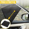 4pcs Car Front Rear Window Screen Sun Shade Mesh Cover Windshield Sunshade Visor