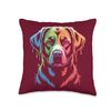 Labrador Retriever Artwork Labrador Throw Pillow