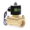 U. S. Solid 1" Brass Electric Solenoid Valve 12V DC Normally Closed