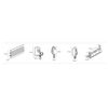 White PVC Track Up To 420cm (220cm)