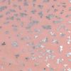 Basic Sense Small Dragonfly Silver Foil Print Scarf, Peach Pink