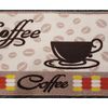PRINTED KITCHEN RUG (nonskid back) (18" x 30") COFFEE CUP & BEANS, PD