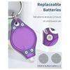 100PCS UV Mini Keychain LED Flashlight Portable Key Ring Light Torch Black Light