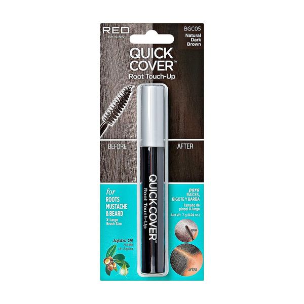 RED by Kiss Quick Cover Root Touch up Mascara Water-Resistant Temporary Gray