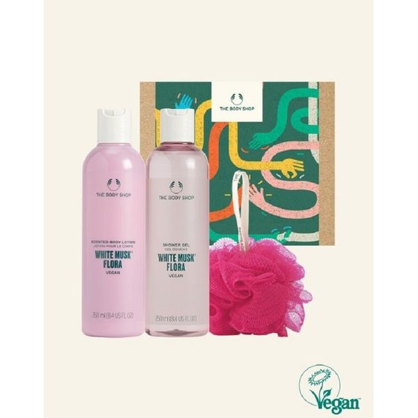 The Body Shop Gift Wrapped White Musk Flora Body Set 3 956028