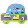 Peppa Wooden Knob Puzzle - Transport