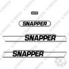 Fits Snapper 1650 Decal Kit Tractor Mower Decals - 7 YEAR 3M VINYL!
