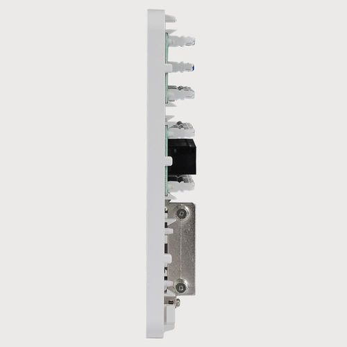ICC Mini Plastic Structured Wiring Enclosure, Media Enclosure with Voice, Data, and Video Modules with Cover, Recessed Wall Box for Distribution of Networking Services, White