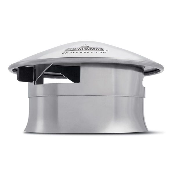 Smokeware SS Vented Chimney Cap for Big Green Egg (Med, L & XL)
