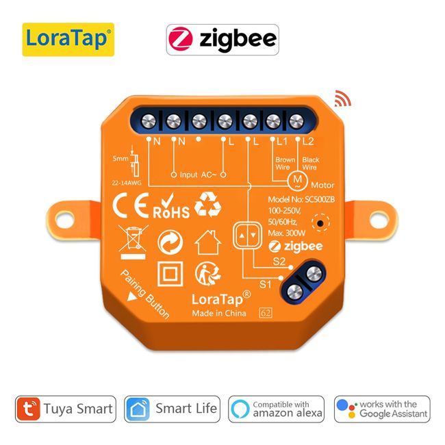 LoraTap Smart Home Tuya ZigBee 3.0 Hub Bridge Wireless and Wired Smart Life  App Remote Control Automation DIY