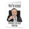 Funny Leaving Card Congratulations On Your New Job