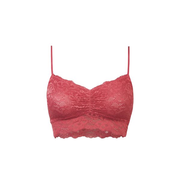 Snocks Damen Spitzen BH Lace Bra Unterwäsche Frauen (XS, 1x Mauve)