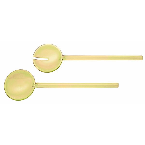 Guzzini Salad Servers, Acrylic, Amber, 0.1 x 0.1 x 0.1 cm