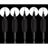 50PCS Disposable Sterilized Round Liner 3RL Conjoined Tattoo Needles and Tubes 3/4" Grip Tips
