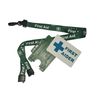 First Aider Lanyard with Badge-White Background- and Card Holder