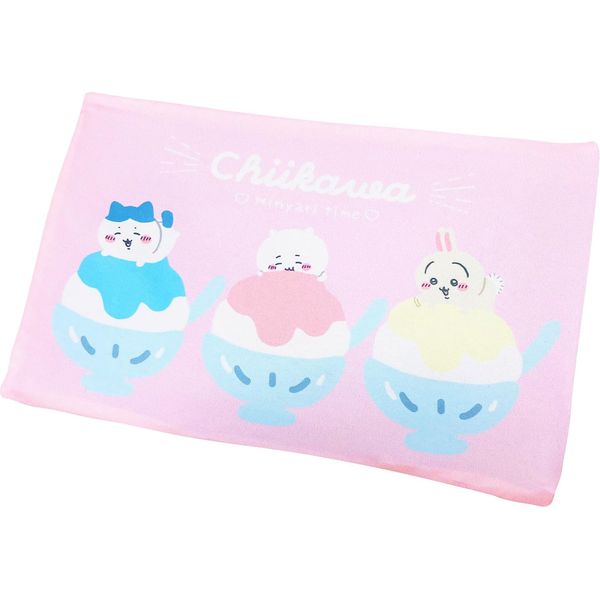 MORIPiLO 4621207 Morishita Pillow Cover, For Summer, Cooling Pad, Soft Gel, Chiikawa, Hachiwale, Rabbit, Pink, 11.0 x 7.1 inches (28 x 18 cm), Non-freezing, Ice Pillow, Character Goods, Small and Cute