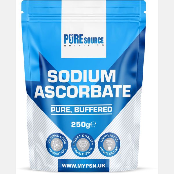 Pure Source Nutrition Pure Sodium Ascorbate Food Buffered Vitamin C L Ascorbic Acid Powder Food Grade 500g Vegan Supplements