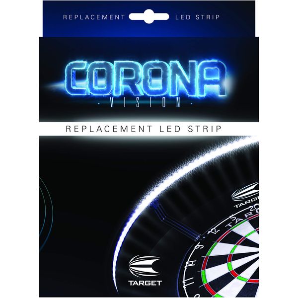 Target Darts Corona Vision Replacement LED Strip for Dartboard Lighting System, Standard, White LED