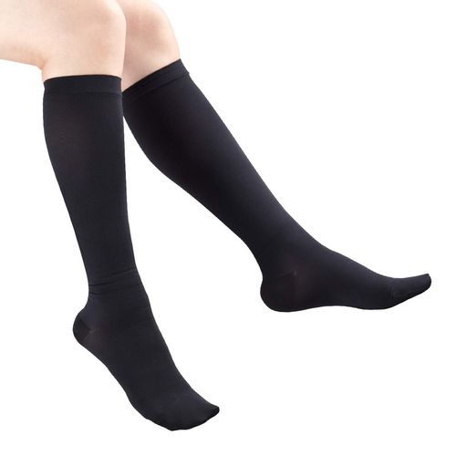 dacco 98451 Maternity Compression Socks, Hot Qutto Daytime, 1 Pair, Made in Japan, General Medical Equipment, Black, M-L