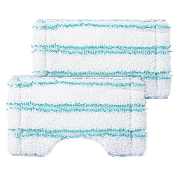 Set of 2 Replacement Bath Cleaner Covers for Leifheit Bathroom Wiper Bath Cleaner Micro Duo Telescope, Tile Wiper Ideal for Fittings, Microfibre Mop Cover with Special Bristles, Floor Mop Replacement