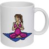 11oz (320ml) 'Yoga Mat Pixel Art' Ceramic Mug/Cup (MG00072546)
