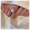 Nail Tips, Feet, 24 Pieces, Thumb Nail Stickers, False Nails, Nail Tips, Toenails, Reusable Gel Nail Tips, Summer Nails, Summer Weddings, Coming-of-Age Ceremonies, Easy Nails, Removable For Feet (F65-TYJS)