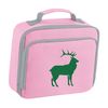 Flox Creative Red Lunch Cooler Bag Green Stag