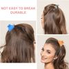 14 Pcs Matte Hair Claw Clips, Simple Matte Cute Half Round Candy Color Hair Clips, 4cm Non-Slip Fashion Banana Clips for All Hair Types, Plastic Material.