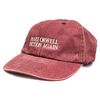 Vivian Flytrap Unisex Make Orwell Fiction Again Washed Embroidered Dad Baseball Cap - Red
