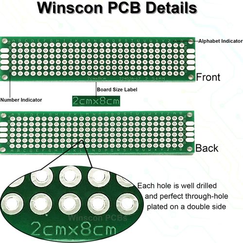 RedBee 40PCS Prototype PCB Board Double Sided PCB Boards Prototype Kit 6 Sizes Universal PCBs Design DIY Soldering Printed Circuit Board Protoboard for Electronic Project compatible with Arduino Kits