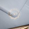 Initials and Wreath Foiled Wedding Stickers