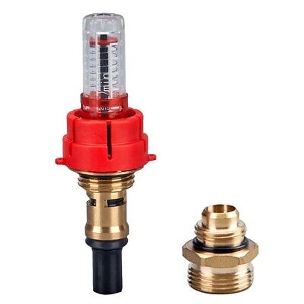 Sleek Design Brass Flow Meter for Efficient Underfloor Heat Regulation